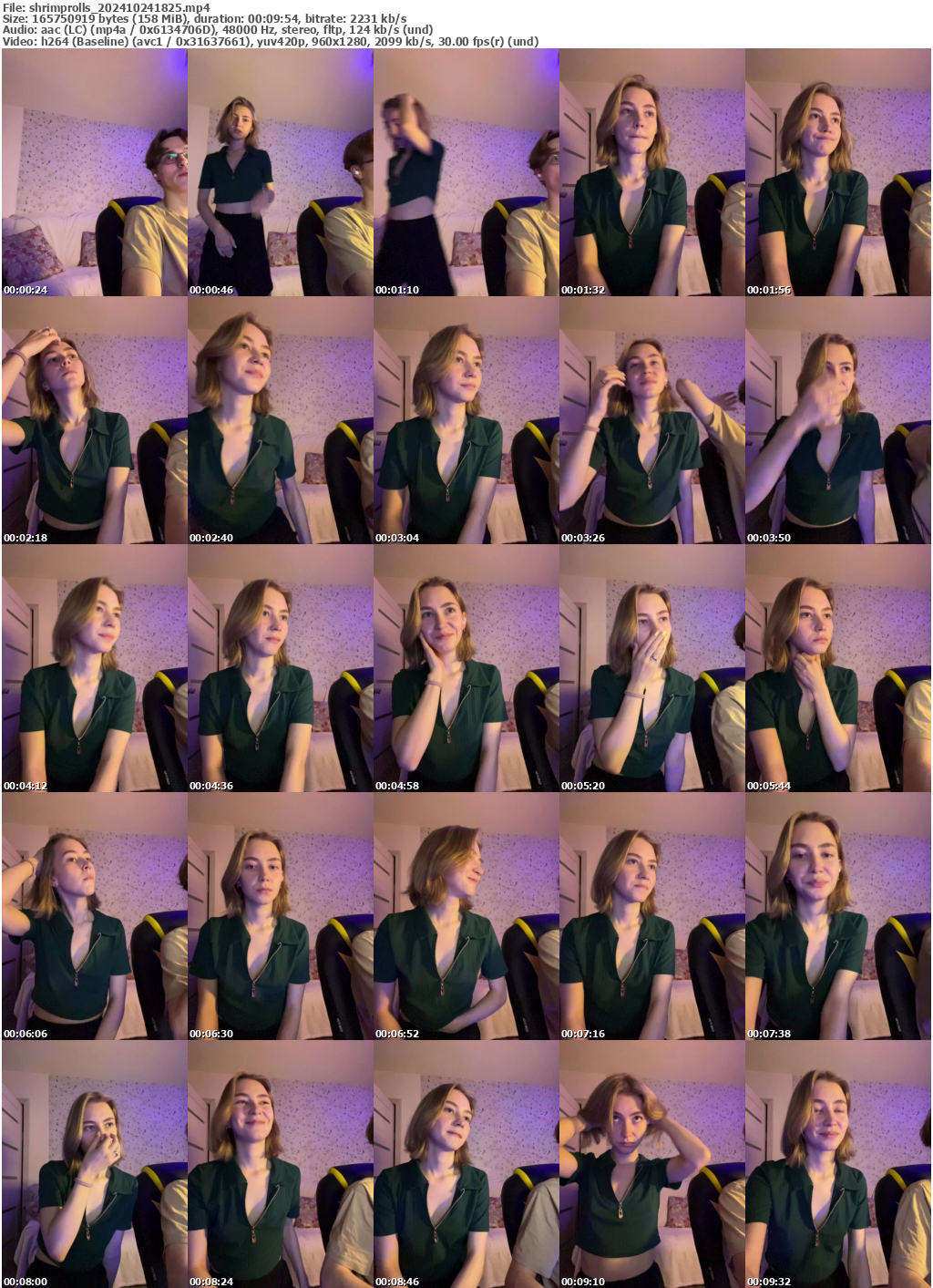 Preview thumb from shrimprolls on 2024-10-24 @ bongacams