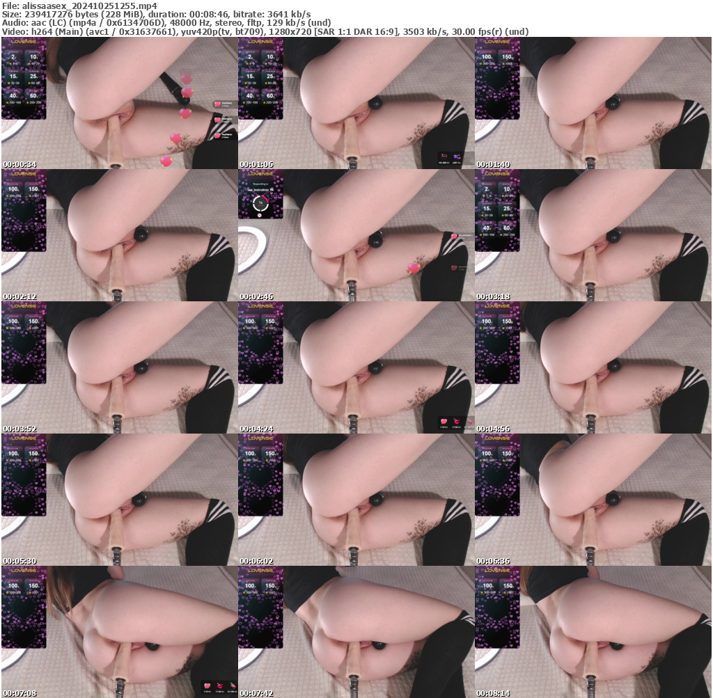 Preview thumb from alissaasex on 2024-10-25 @ bongacams