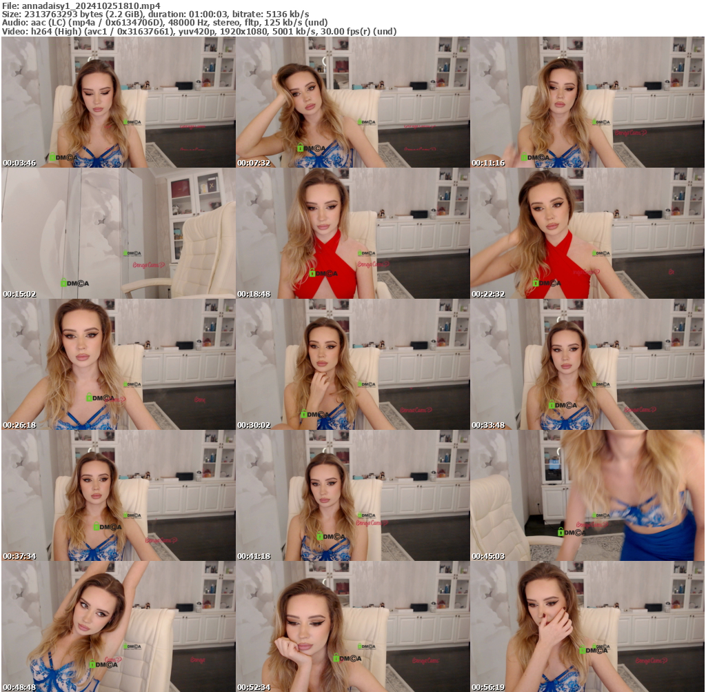 Preview thumb from annadaisy1 on 2024-10-25 @ bongacams