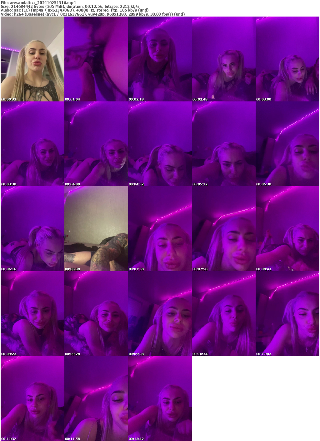 Preview thumb from aresandafina on 2024-10-25 @ bongacams