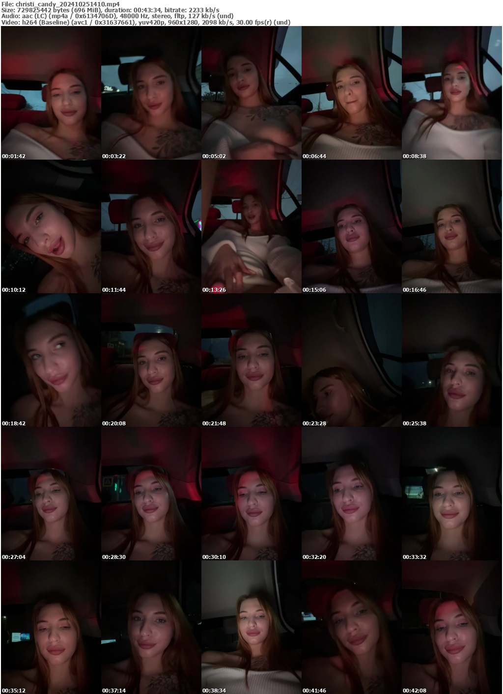 Preview thumb from christi_candy on 2024-10-25 @ bongacams