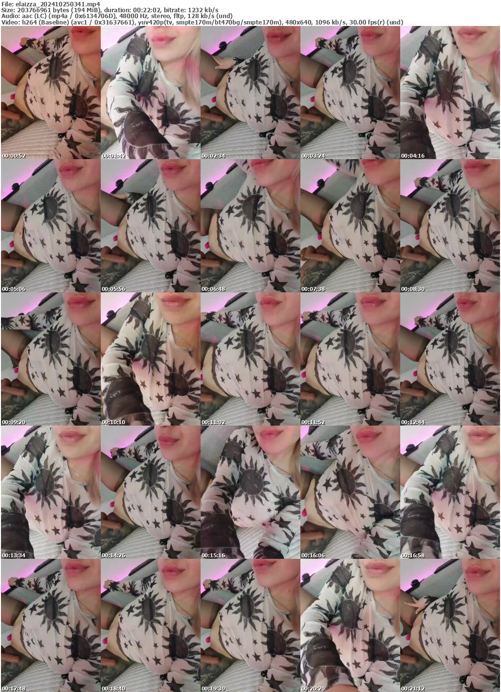 Preview thumb from elaizza on 2024-10-25 @ bongacams