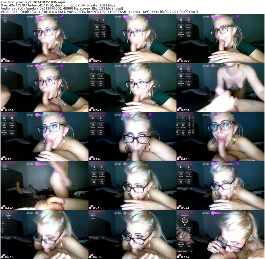 Preview thumb from hornycosplay1 on 2024-10-25 @ bongacams