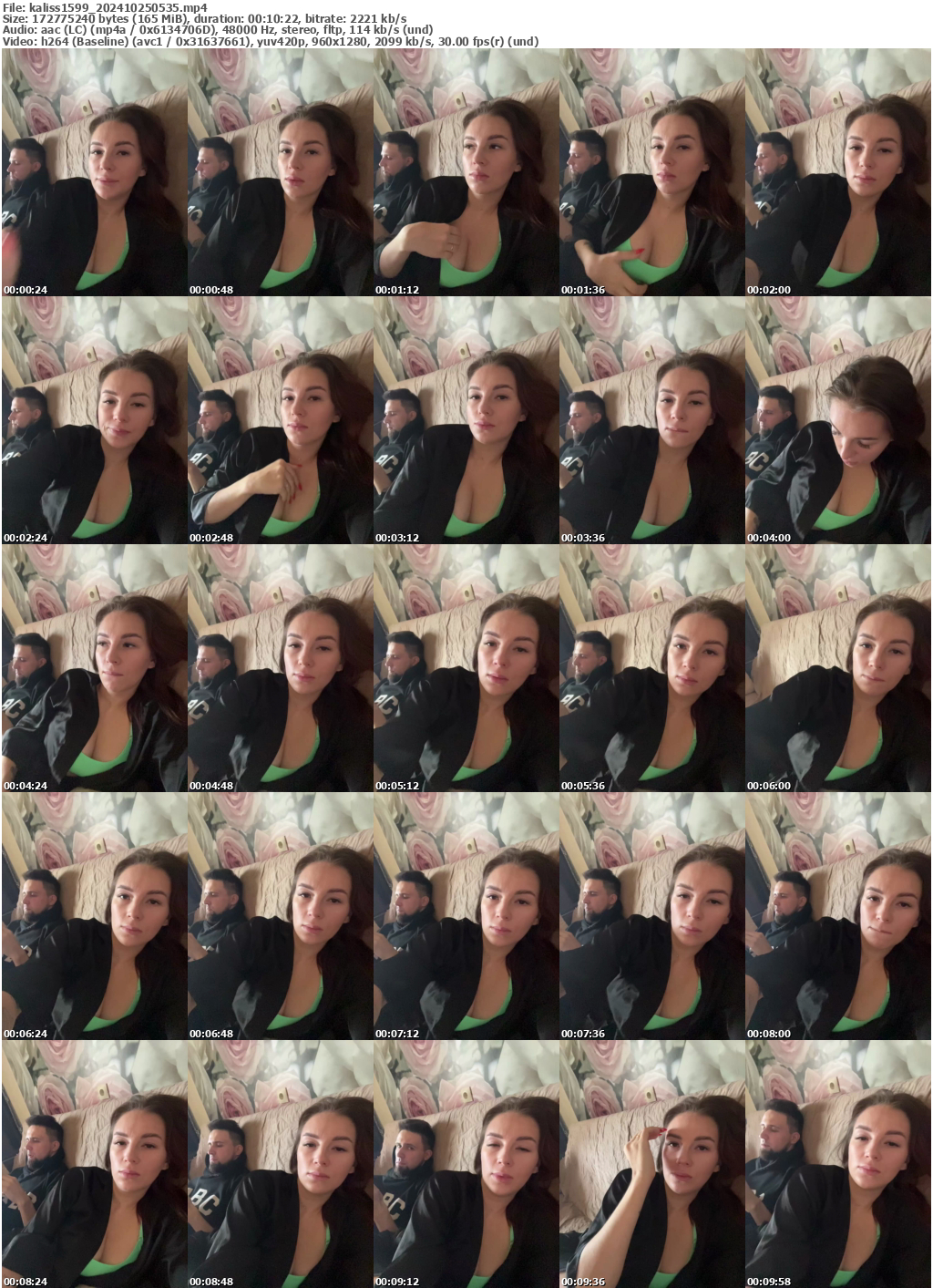 Preview thumb from kaliss1599 on 2024-10-25 @ bongacams