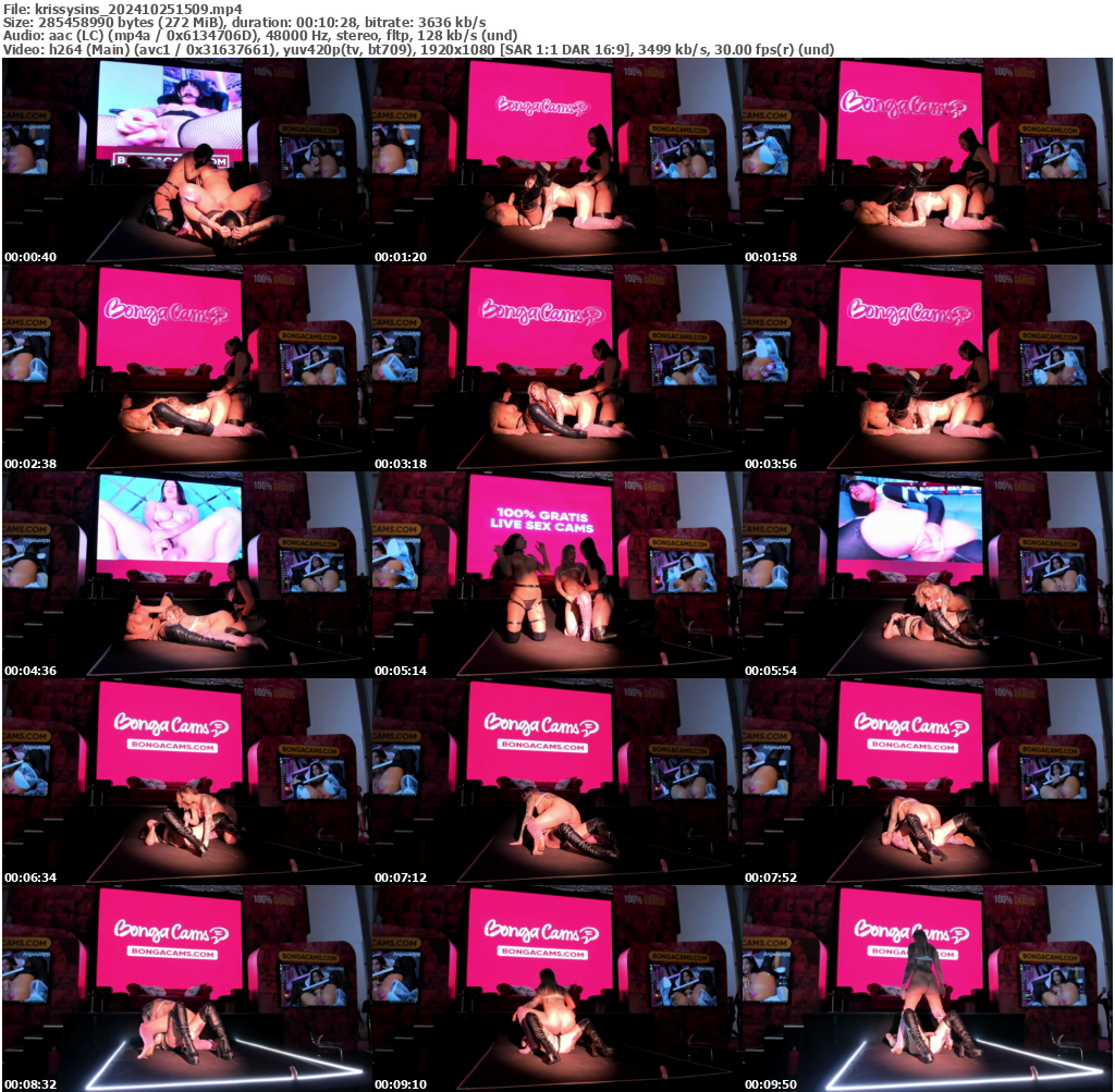 Preview thumb from krissysins on 2024-10-25 @ bongacams