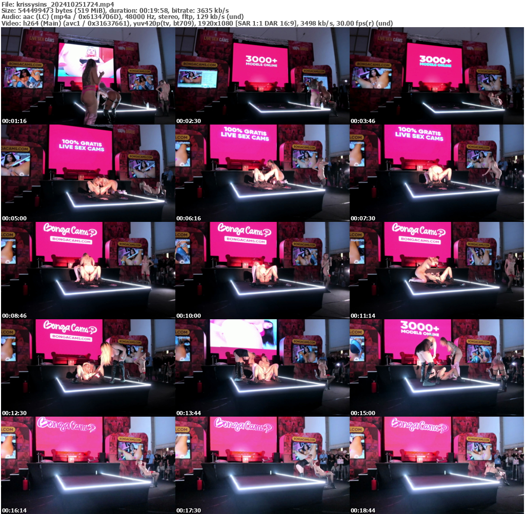 Preview thumb from krissysins on 2024-10-25 @ bongacams