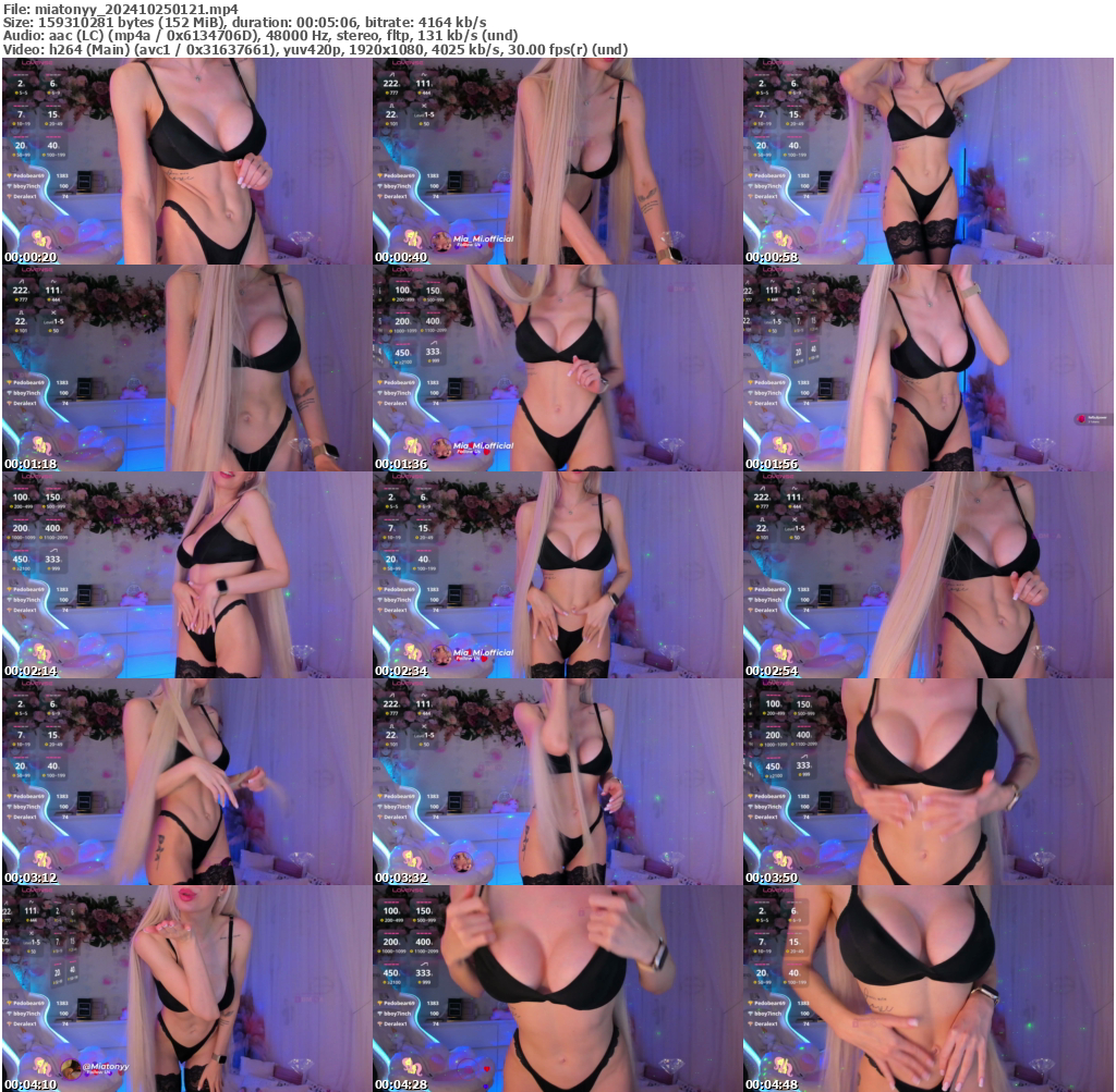 Preview thumb from miatonyy on 2024-10-25 @ bongacams