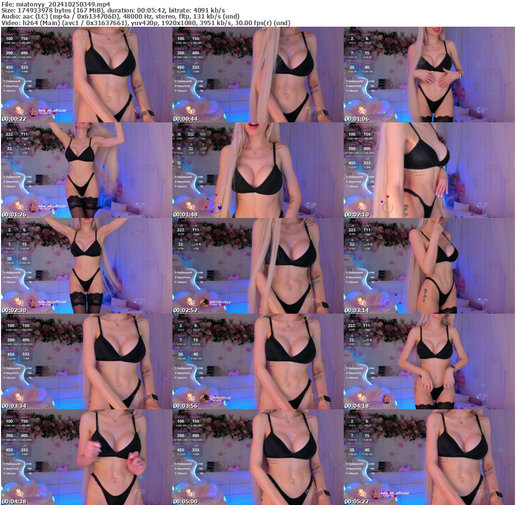 Preview thumb from miatonyy on 2024-10-25 @ bongacams