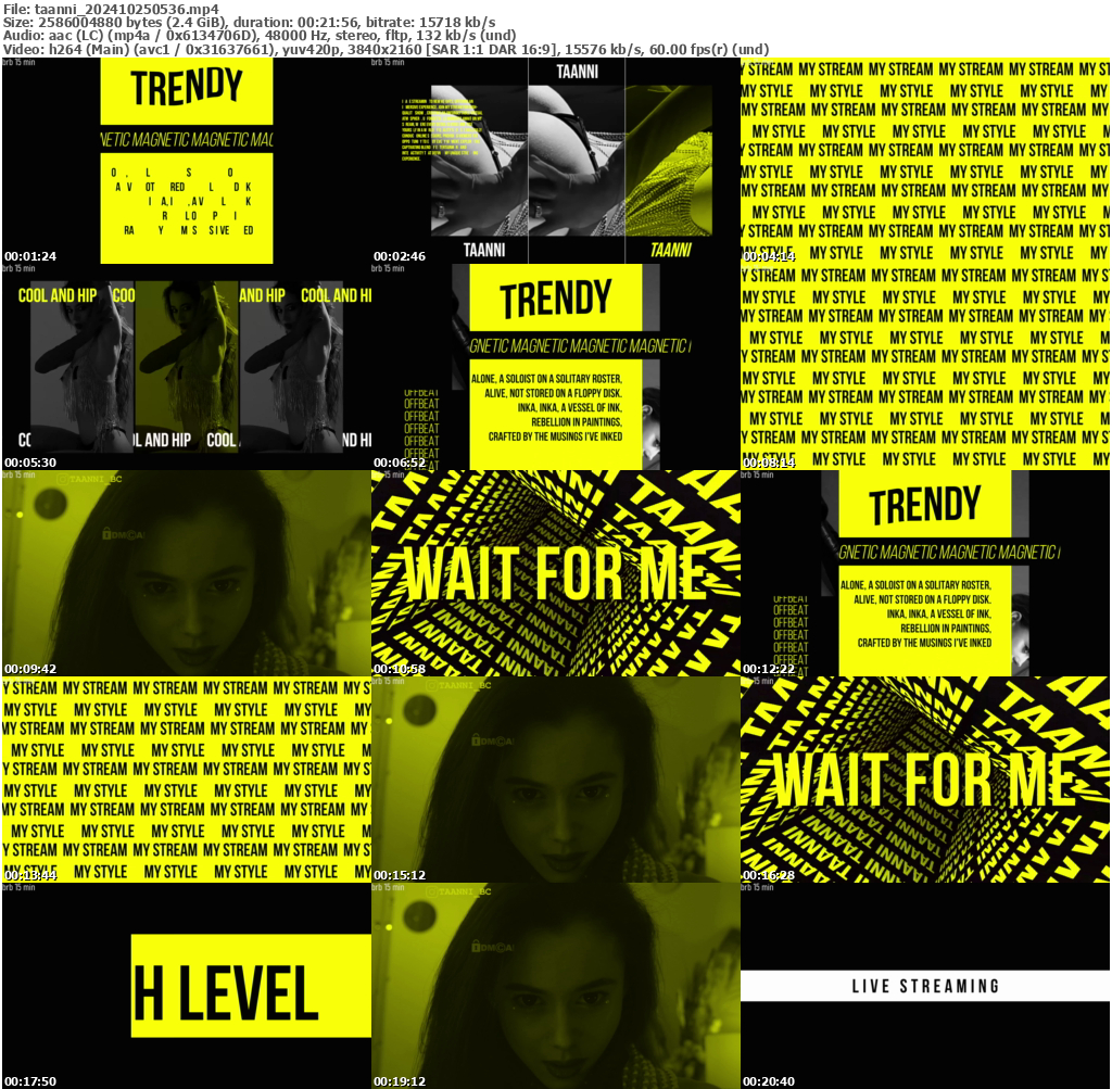 Preview thumb from taanni on 2024-10-25 @ bongacams