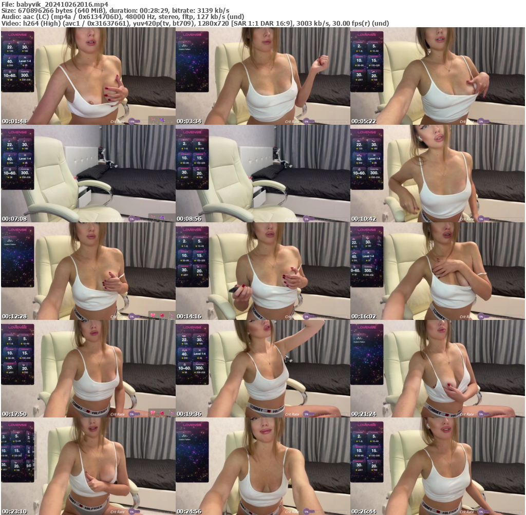 Preview thumb from babyvik on 2024-10-26 @ bongacams