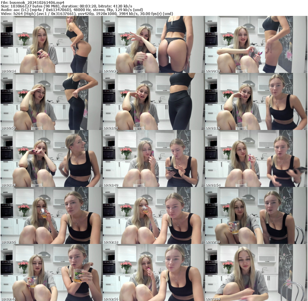 Preview thumb from busenok on 2024-10-26 @ bongacams