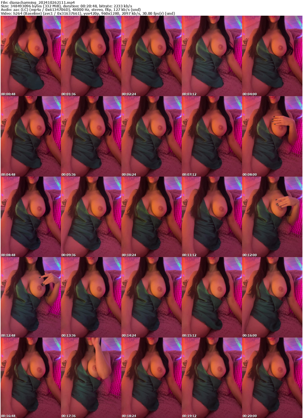 Preview thumb from dianacharming on 2024-10-26 @ bongacams