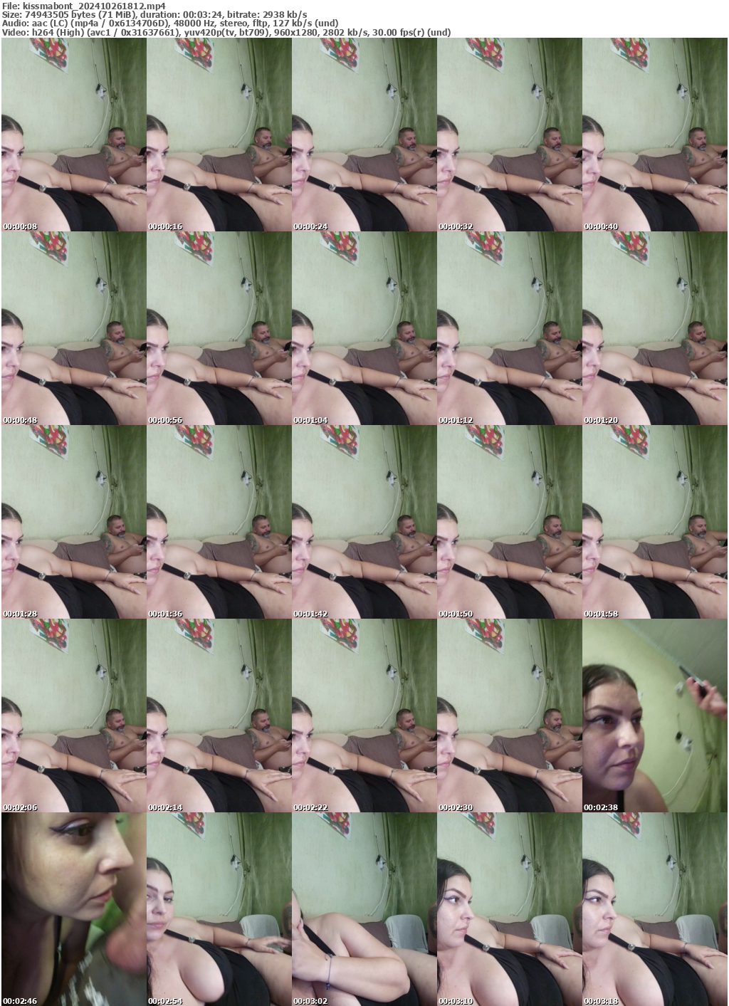 Preview thumb from kissmabont on 2024-10-26 @ bongacams