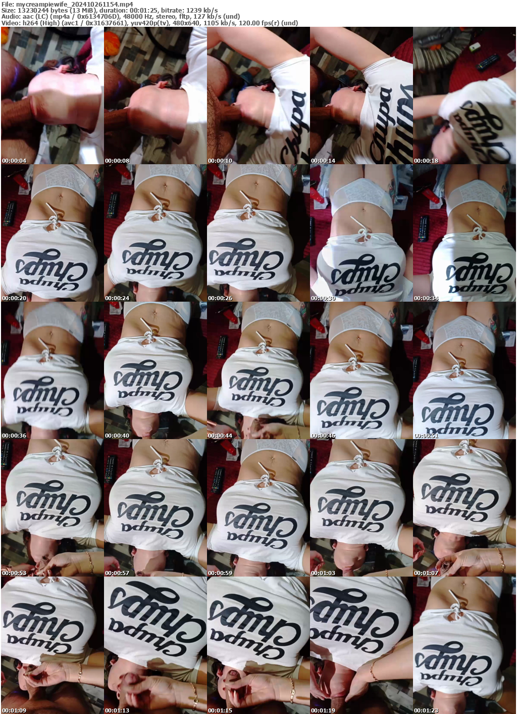 Preview thumb from mycreampiewife on 2024-10-26 @ bongacams