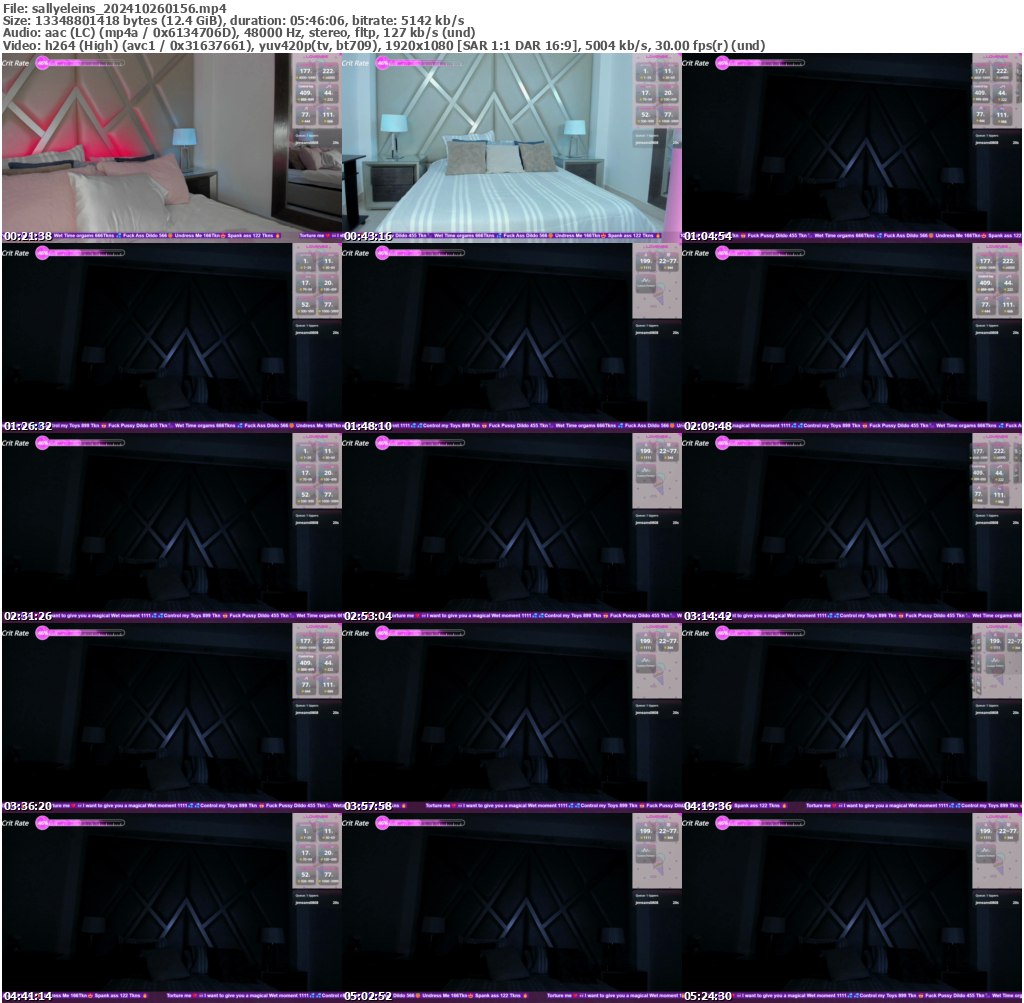 Preview thumb from sallyeleins on 2024-10-26 @ bongacams