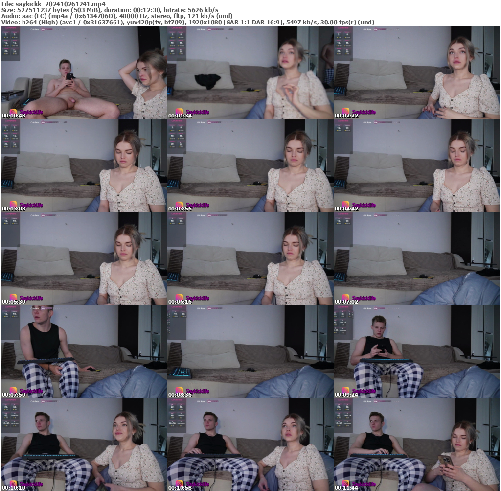 Preview thumb from saykickk on 2024-10-26 @ bongacams