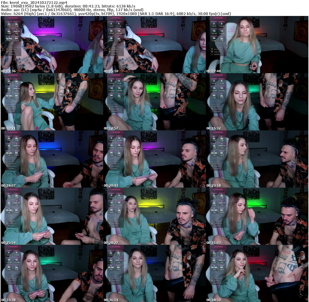 Preview thumb from korol_eva on 2024-10-27 @ bongacams