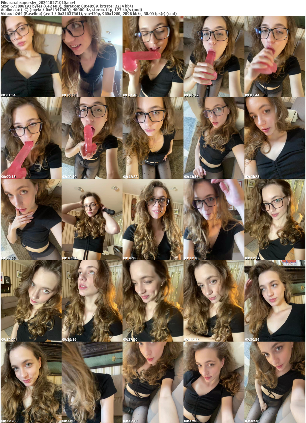 Preview thumb from sarahsupershy on 2024-10-27 @ bongacams