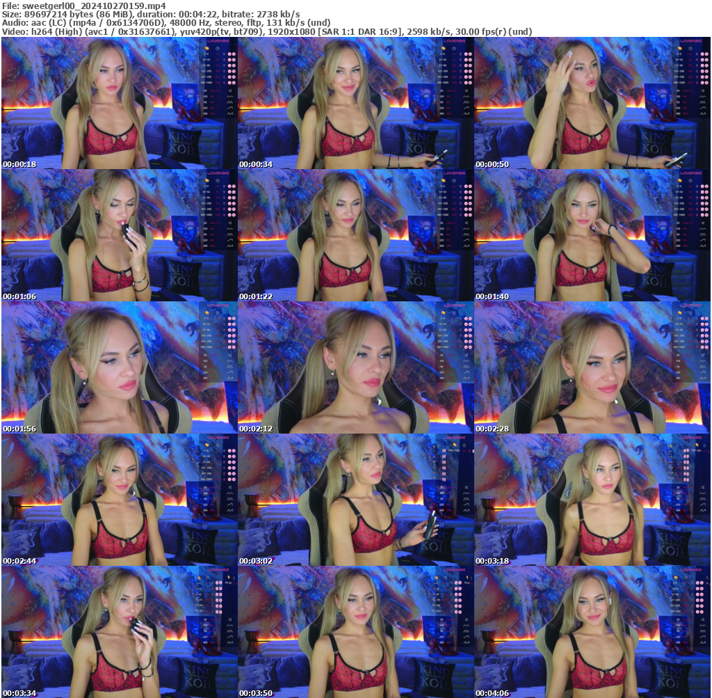 Preview thumb from sweetgerl00 on 2024-10-27 @ bongacams