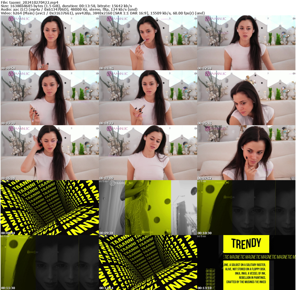 Preview thumb from taanni on 2024-10-27 @ bongacams