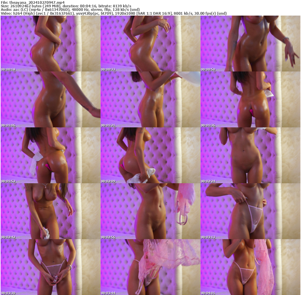 Preview thumb from theayana on 2024-10-27 @ bongacams