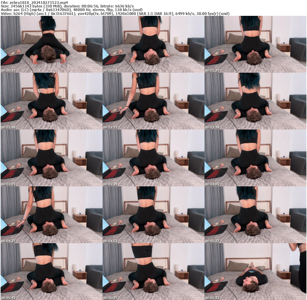 Preview thumb from zebra1818 on 2024-10-27 @ bongacams