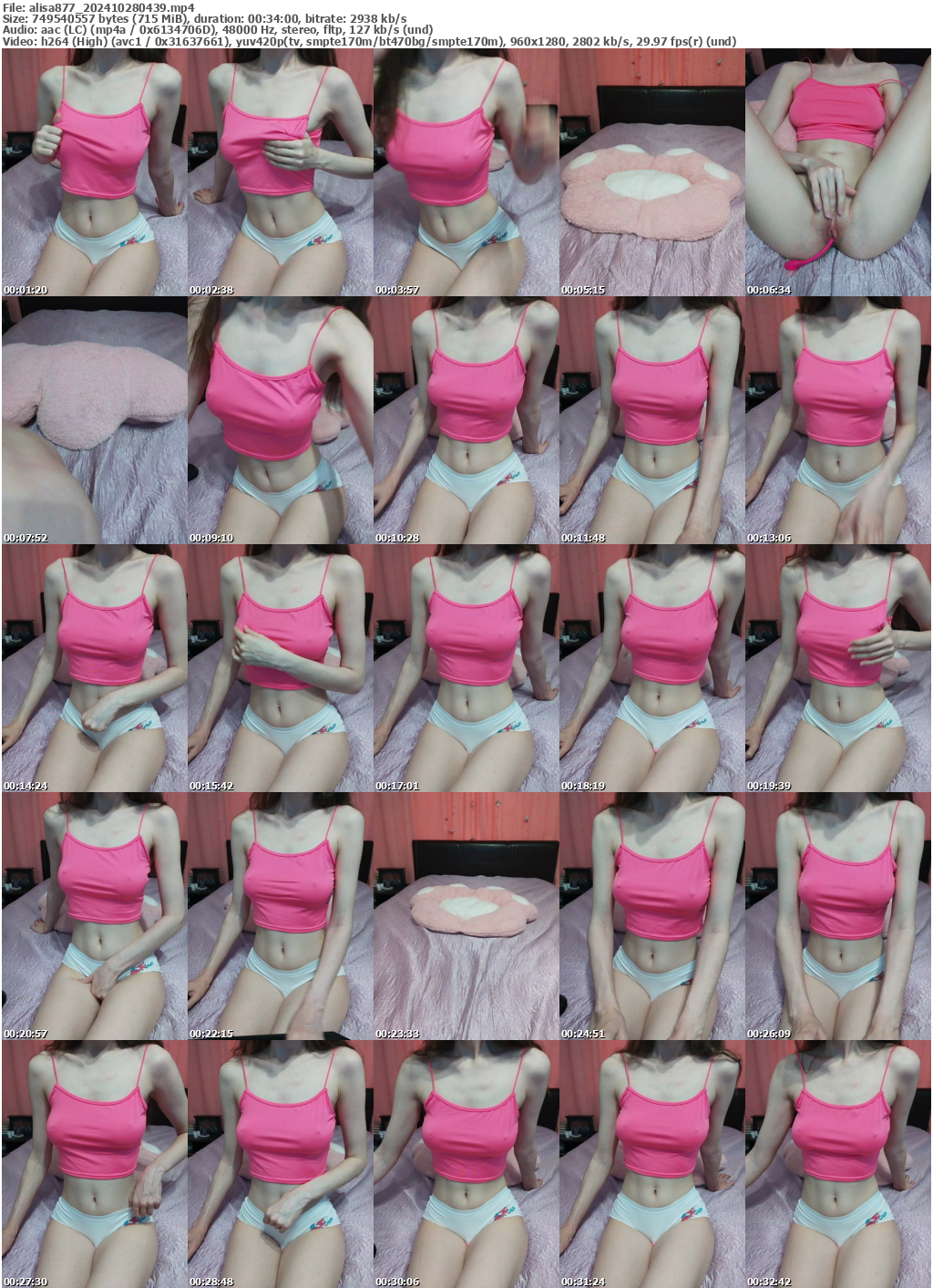 Preview thumb from alisa877 on 2024-10-28 @ bongacams