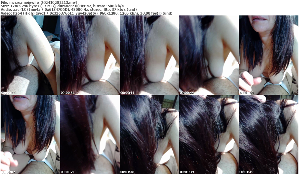 Preview thumb from mycreampiewife on 2024-10-28 @ bongacams