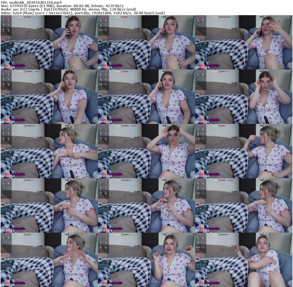 Preview thumb from saykickk on 2024-10-28 @ bongacams