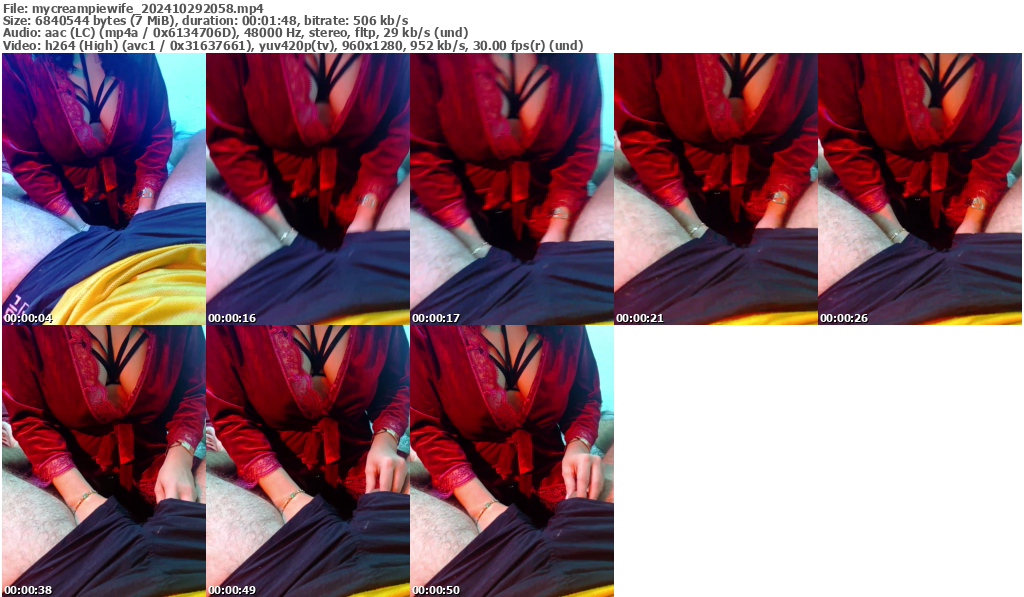 Preview thumb from mycreampiewife on 2024-10-29 @ bongacams