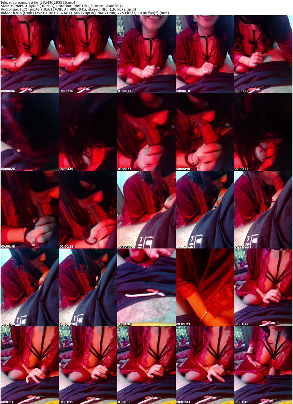 Preview thumb from mycreampiewife on 2024-10-29 @ bongacams