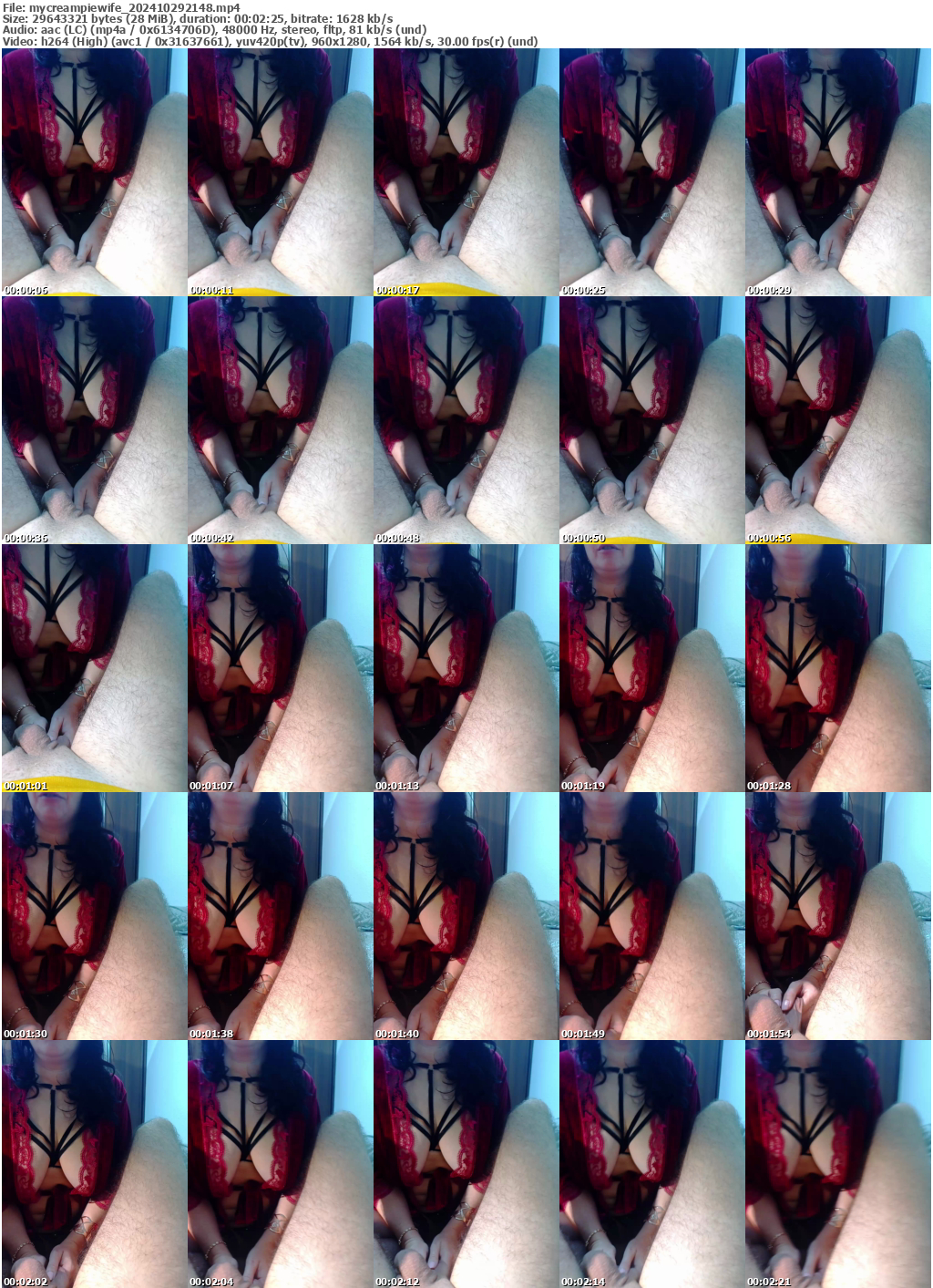 Preview thumb from mycreampiewife on 2024-10-29 @ bongacams