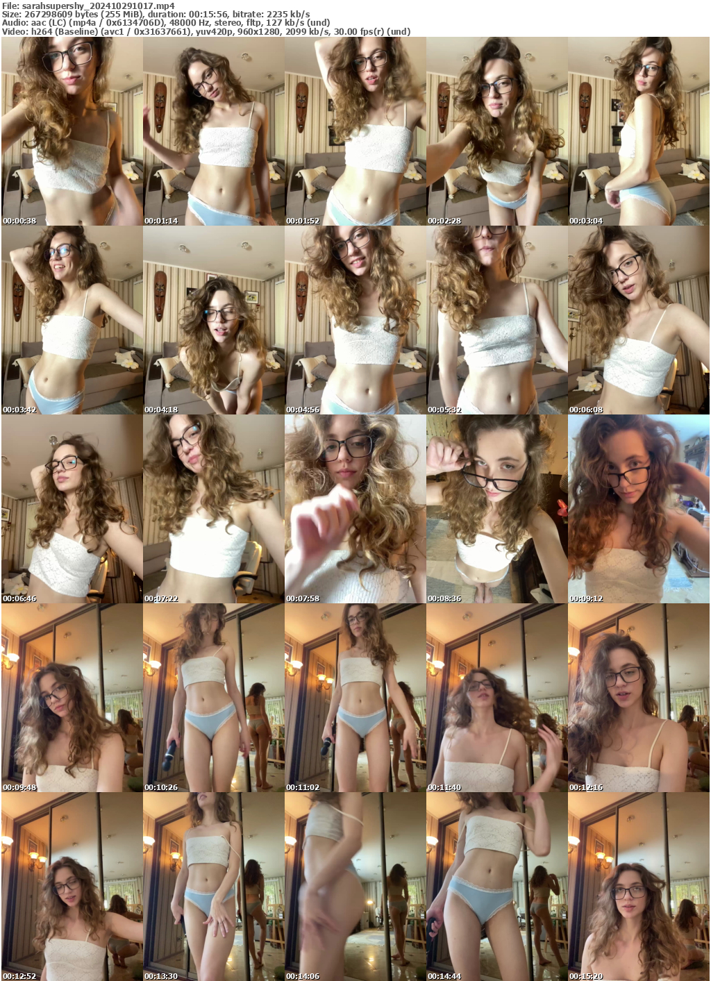 Preview thumb from sarahsupershy on 2024-10-29 @ bongacams