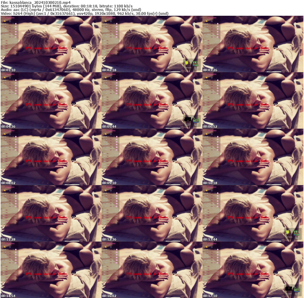 Preview thumb from kassablanca on 2024-10-30 @ bongacams