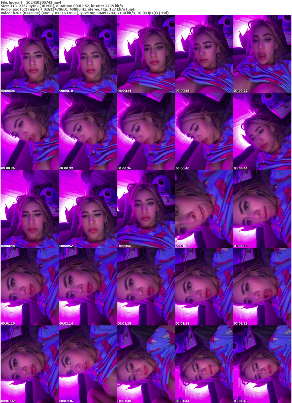 Preview thumb from lucygirl_ on 2024-10-30 @ bongacams