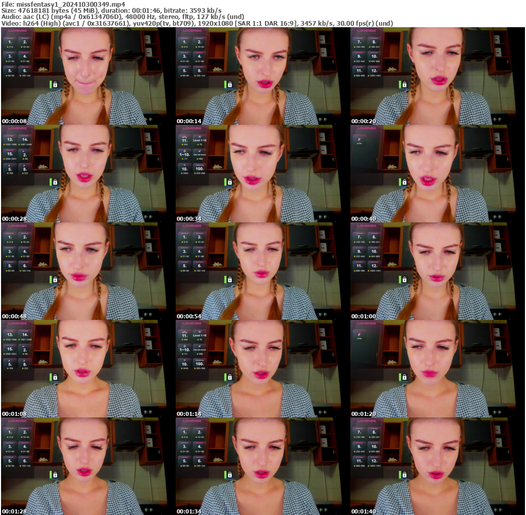 Preview thumb from missfentasy1 on 2024-10-30 @ bongacams