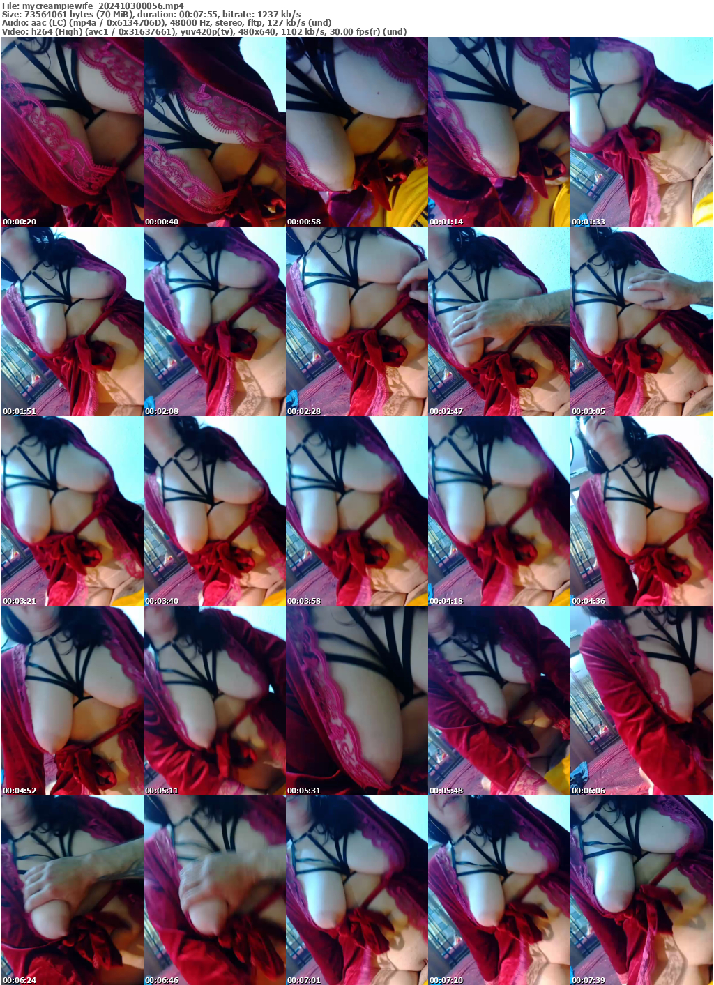 Preview thumb from mycreampiewife on 2024-10-30 @ bongacams