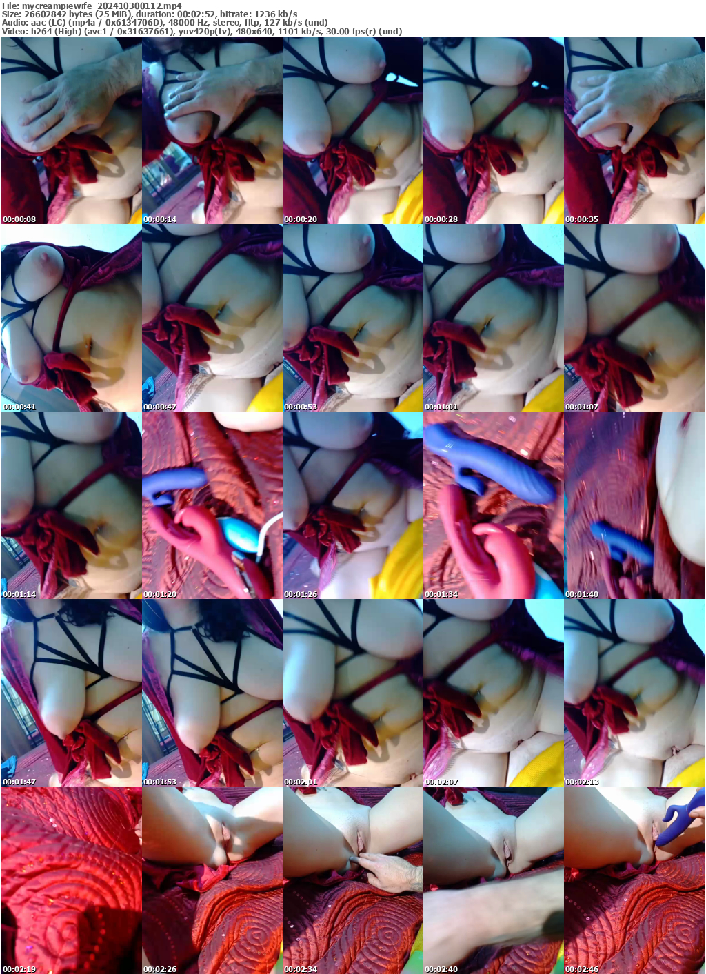 Preview thumb from mycreampiewife on 2024-10-30 @ bongacams