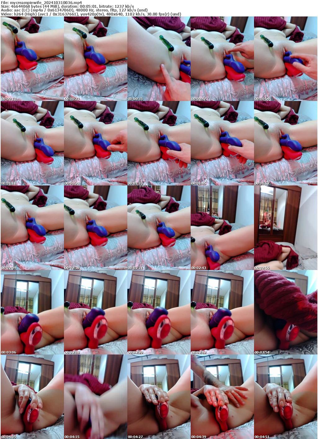 Preview thumb from mycreampiewife on 2024-10-31 @ bongacams