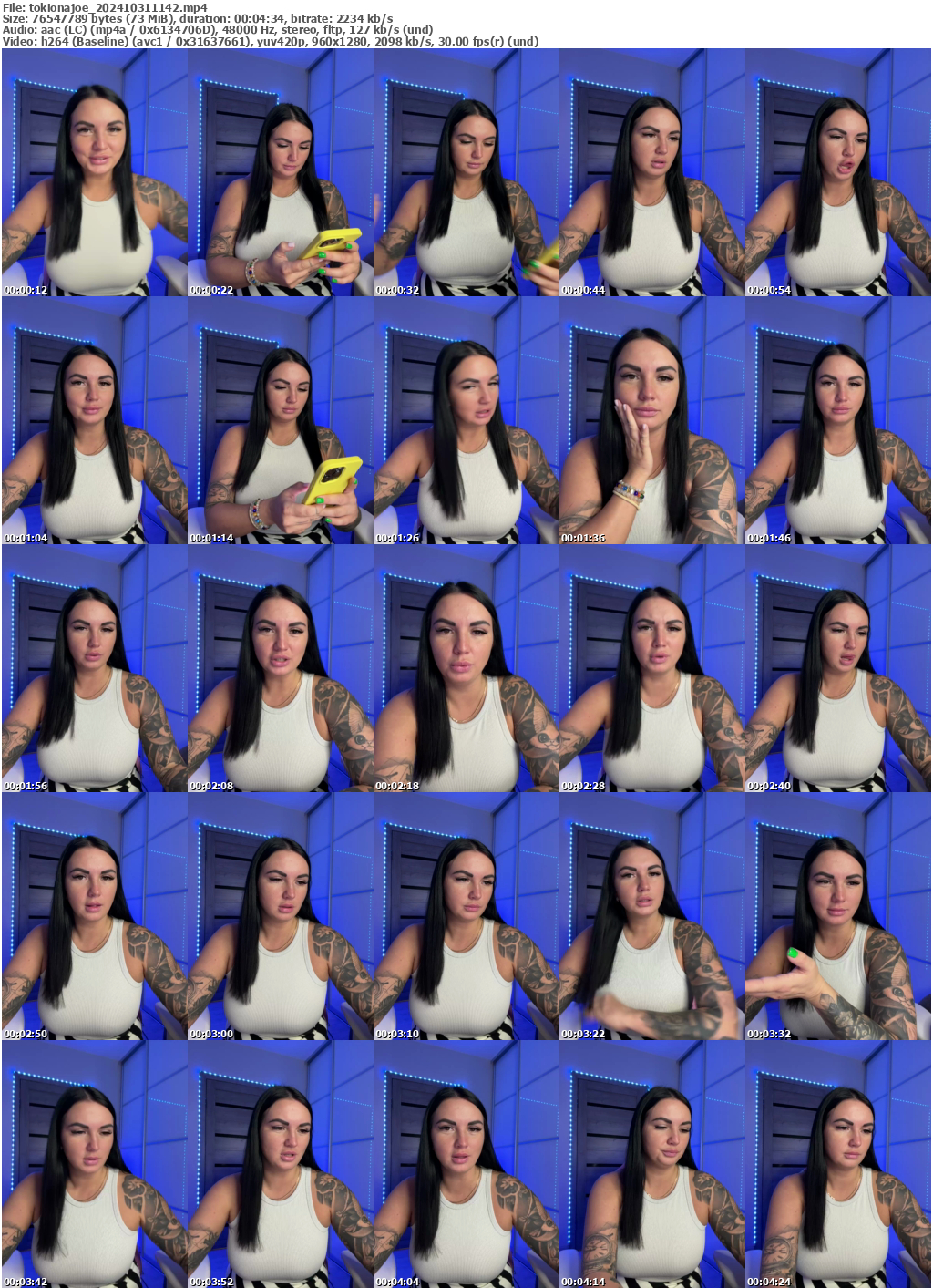 Preview thumb from tokionajoe on 2024-10-31 @ bongacams