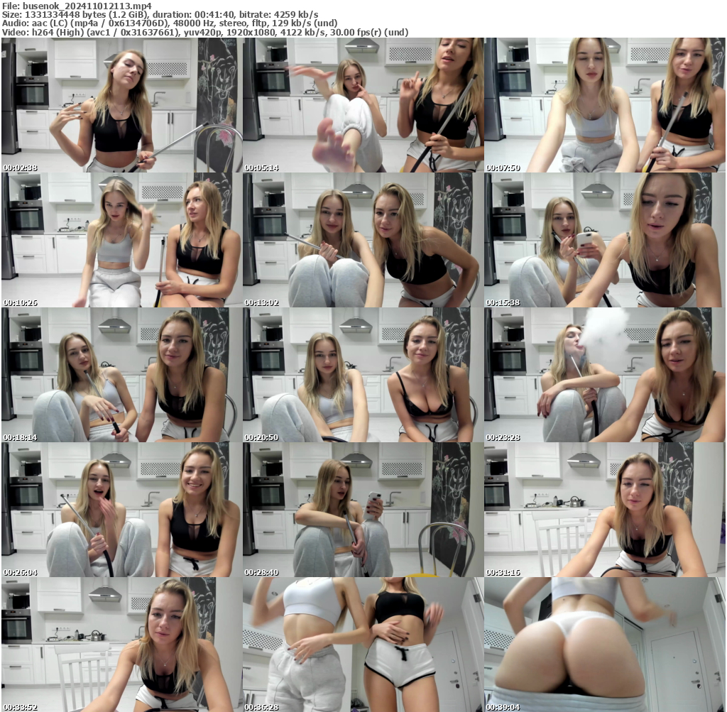 Preview thumb from busenok on 2024-11-01 @ bongacams