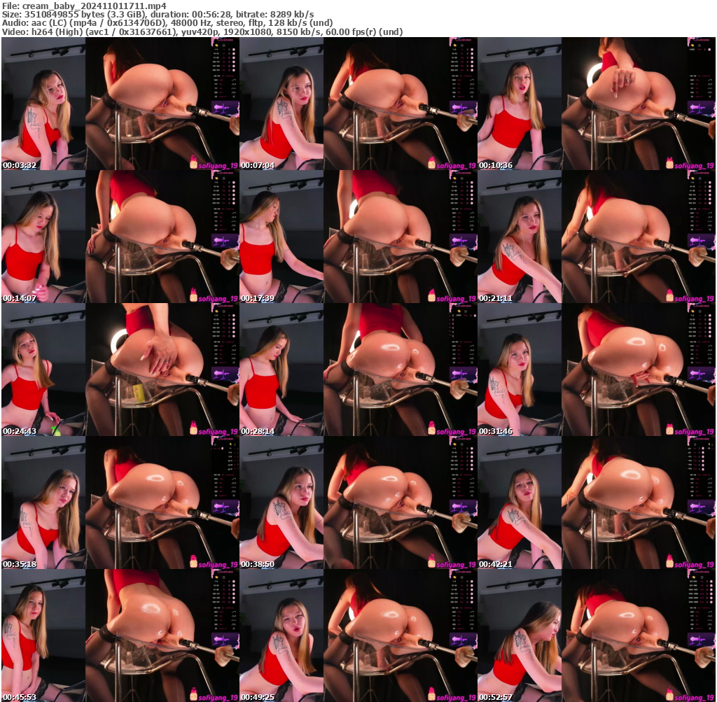 Preview thumb from cream_baby on 2024-11-01 @ bongacams