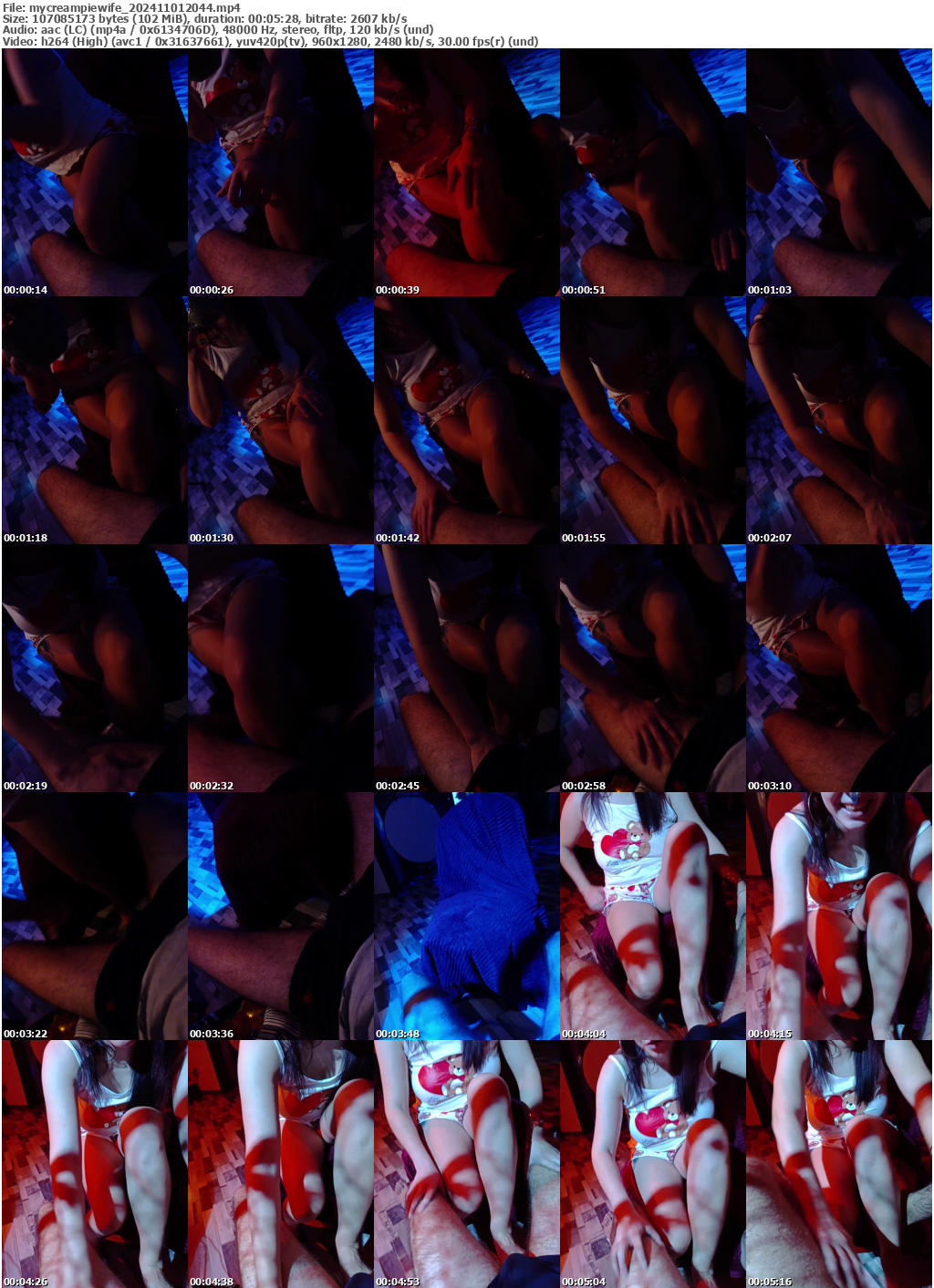 Preview thumb from mycreampiewife on 2024-11-01 @ bongacams