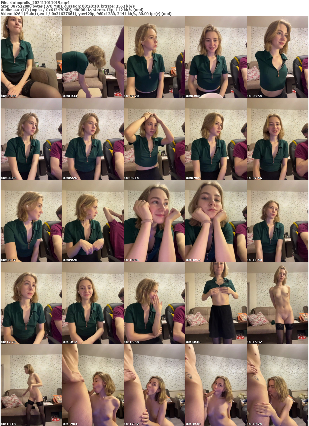 Preview thumb from shrimprolls on 2024-11-01 @ bongacams