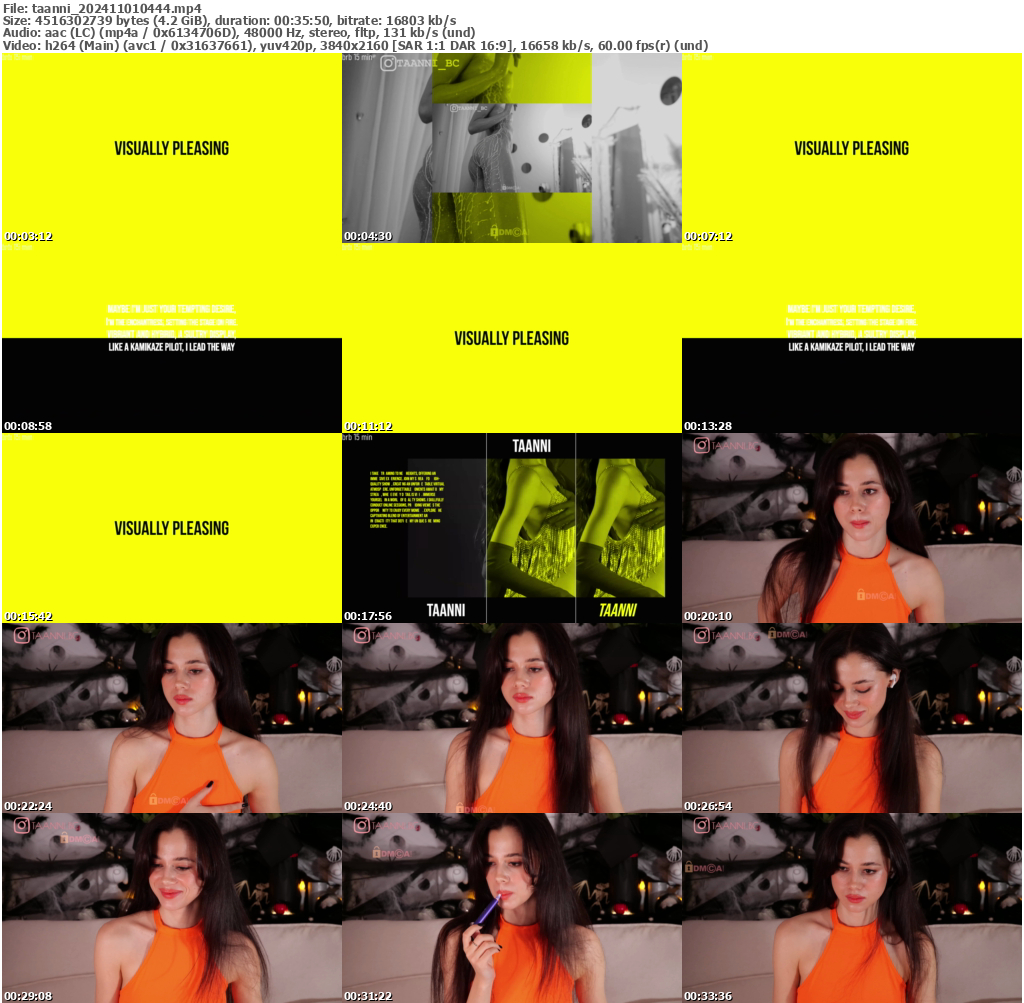 Preview thumb from taanni on 2024-11-01 @ bongacams