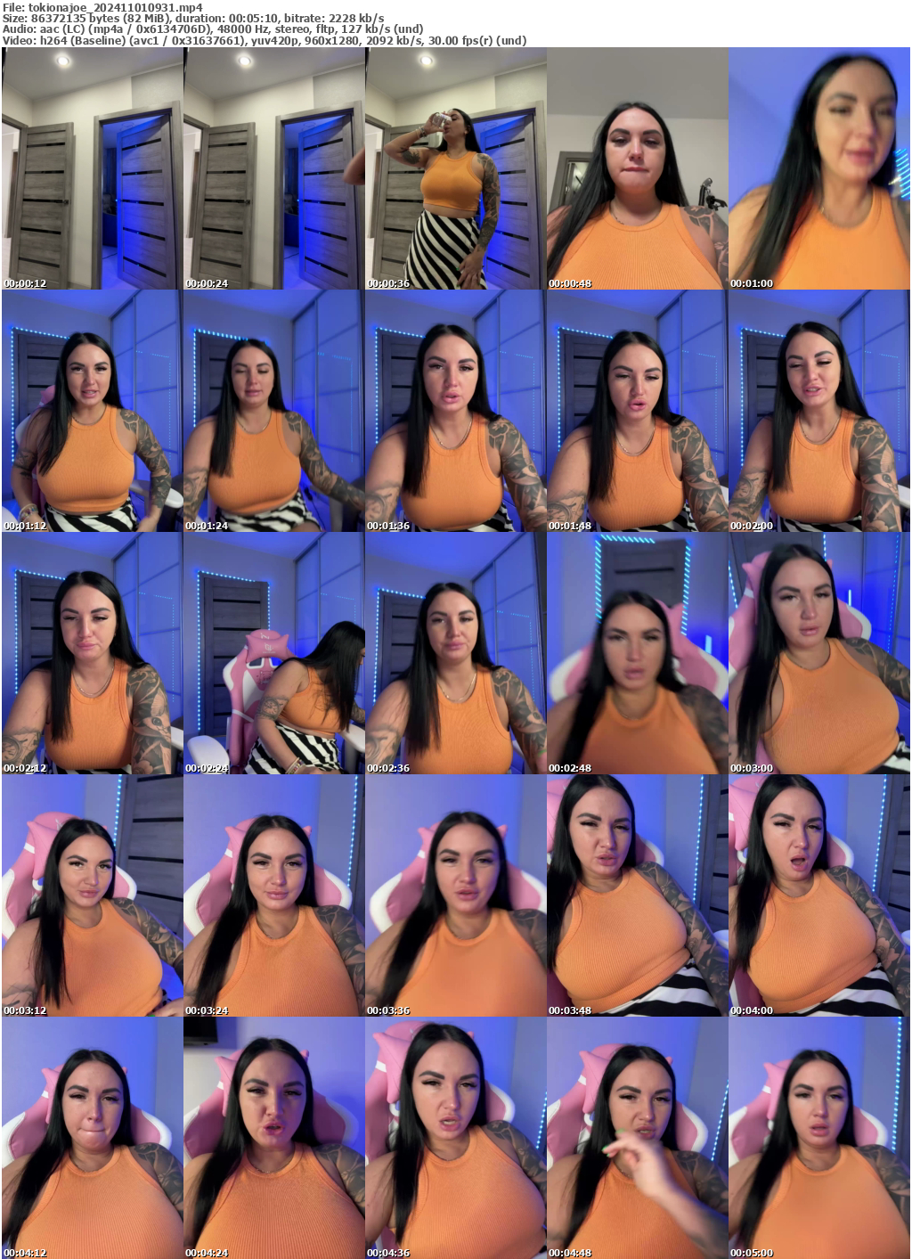 Preview thumb from tokionajoe on 2024-11-01 @ bongacams