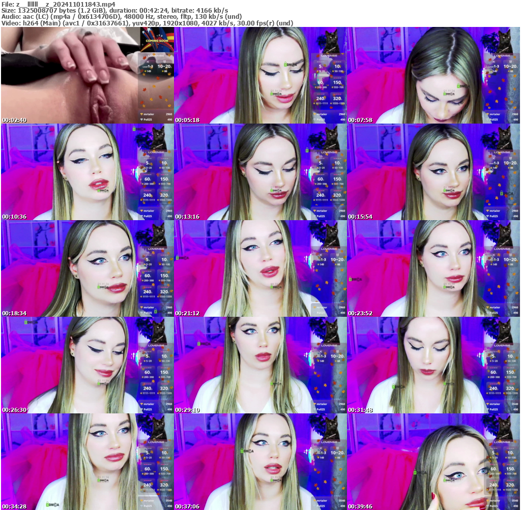 Preview thumb from z__llllll__z on 2024-11-01 @ bongacams