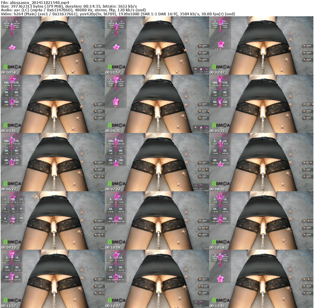 Preview thumb from alissaasex on 2024-11-02 @ bongacams