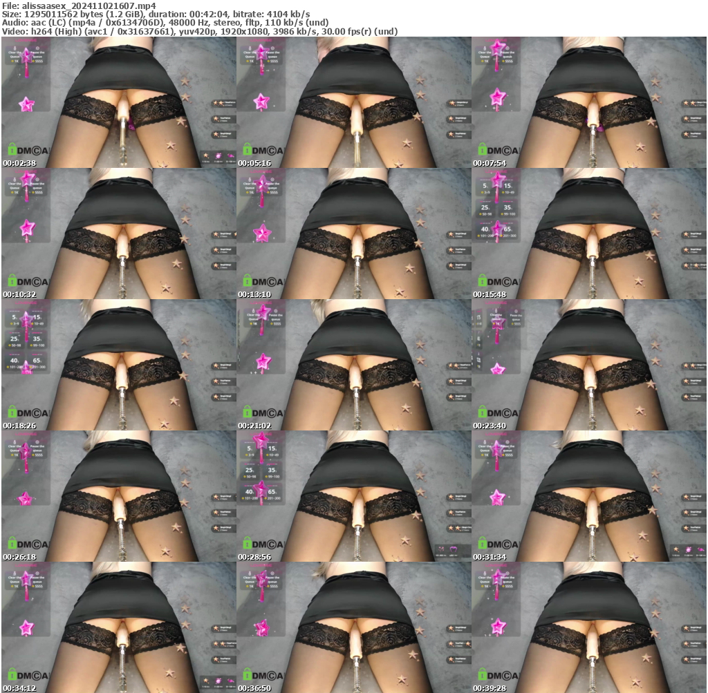 Preview thumb from alissaasex on 2024-11-02 @ bongacams