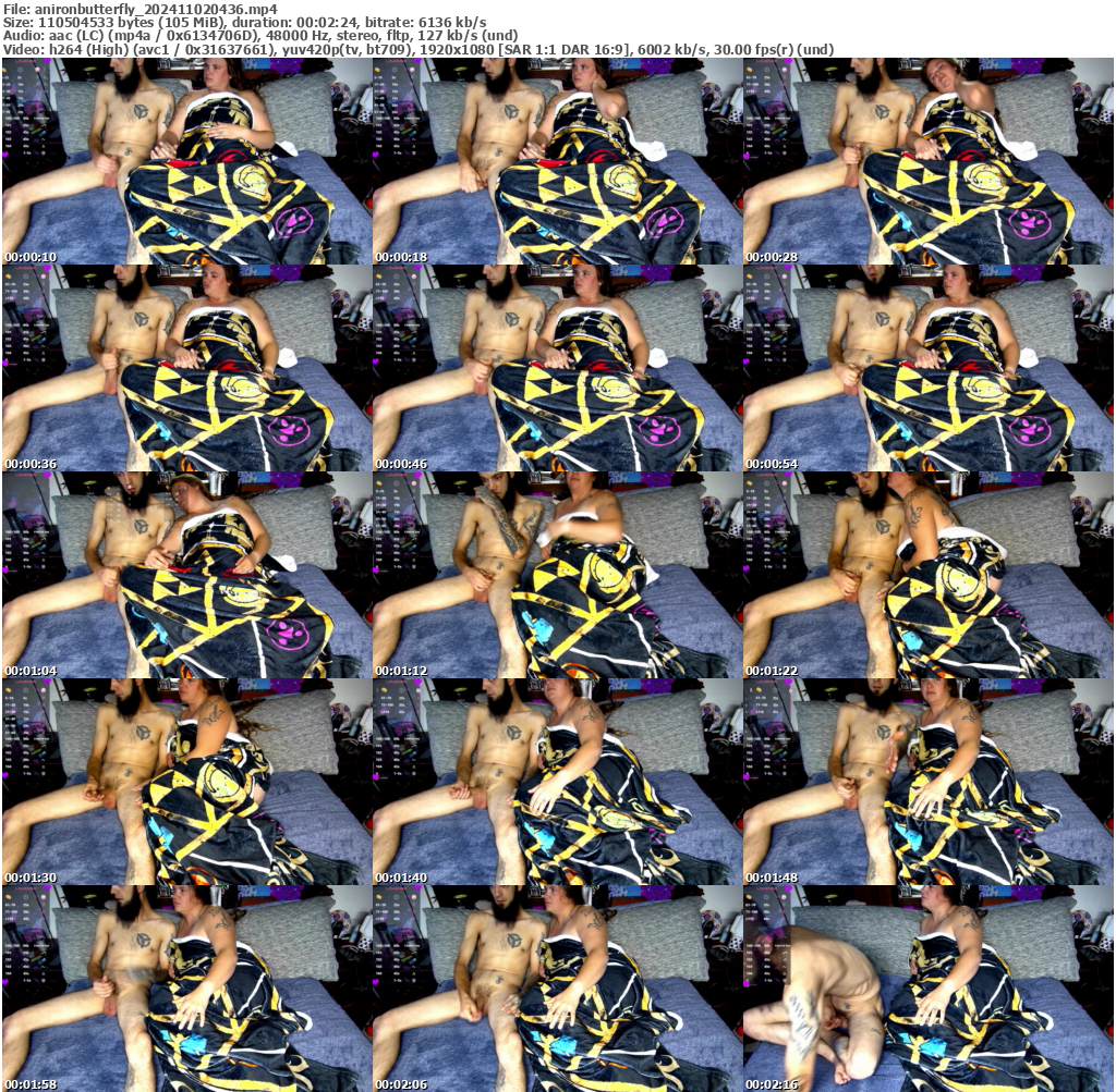 Preview thumb from anironbutterfly on 2024-11-02 @ bongacams